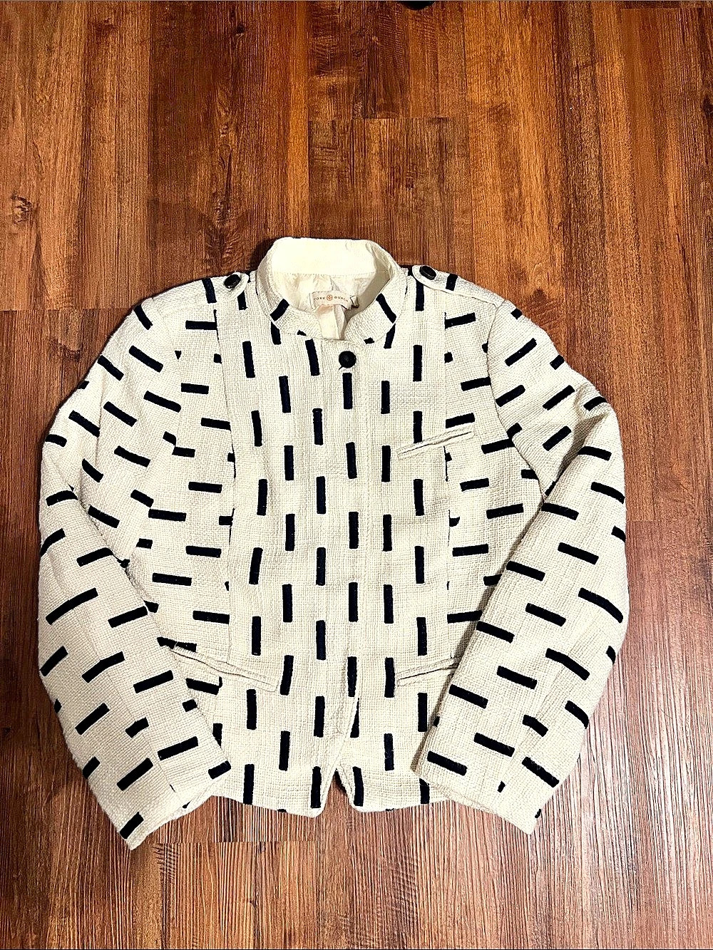 Tory Burch Geometric Knit Jacket
